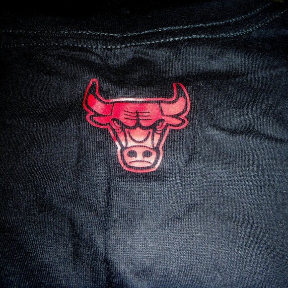 UNK Medium Youth NBA Chicago Bulls Black Short Sleeve Shirt NWT - Picture 3 of 4